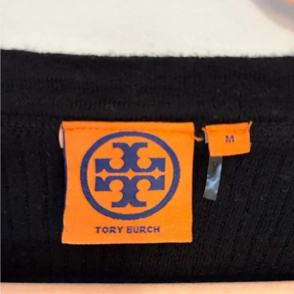 Tory Burch Simone cardigan wool in black size small - Picture 4 of 9